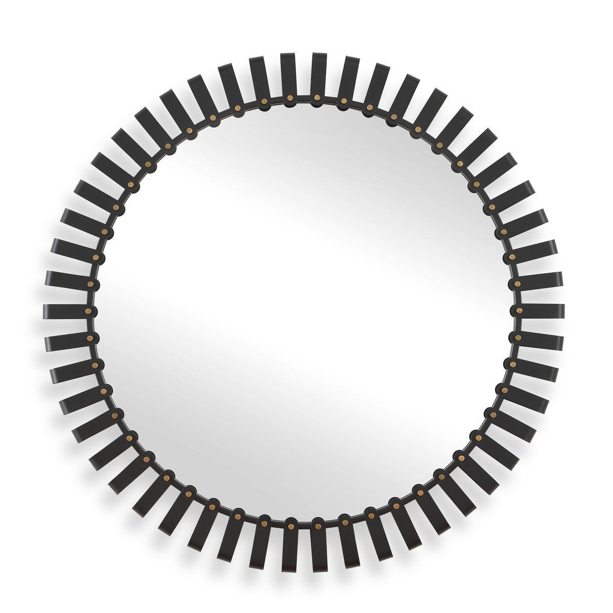Jael Round Mirror - elegant mirror for adding style and light to any room | Image 2 | InSTYLE Home & Rugs