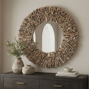 Rossetti Round Mirror - modern mirror with sleek design for contemporary interiors | Image 1 | InSTYLE Home & Rugs