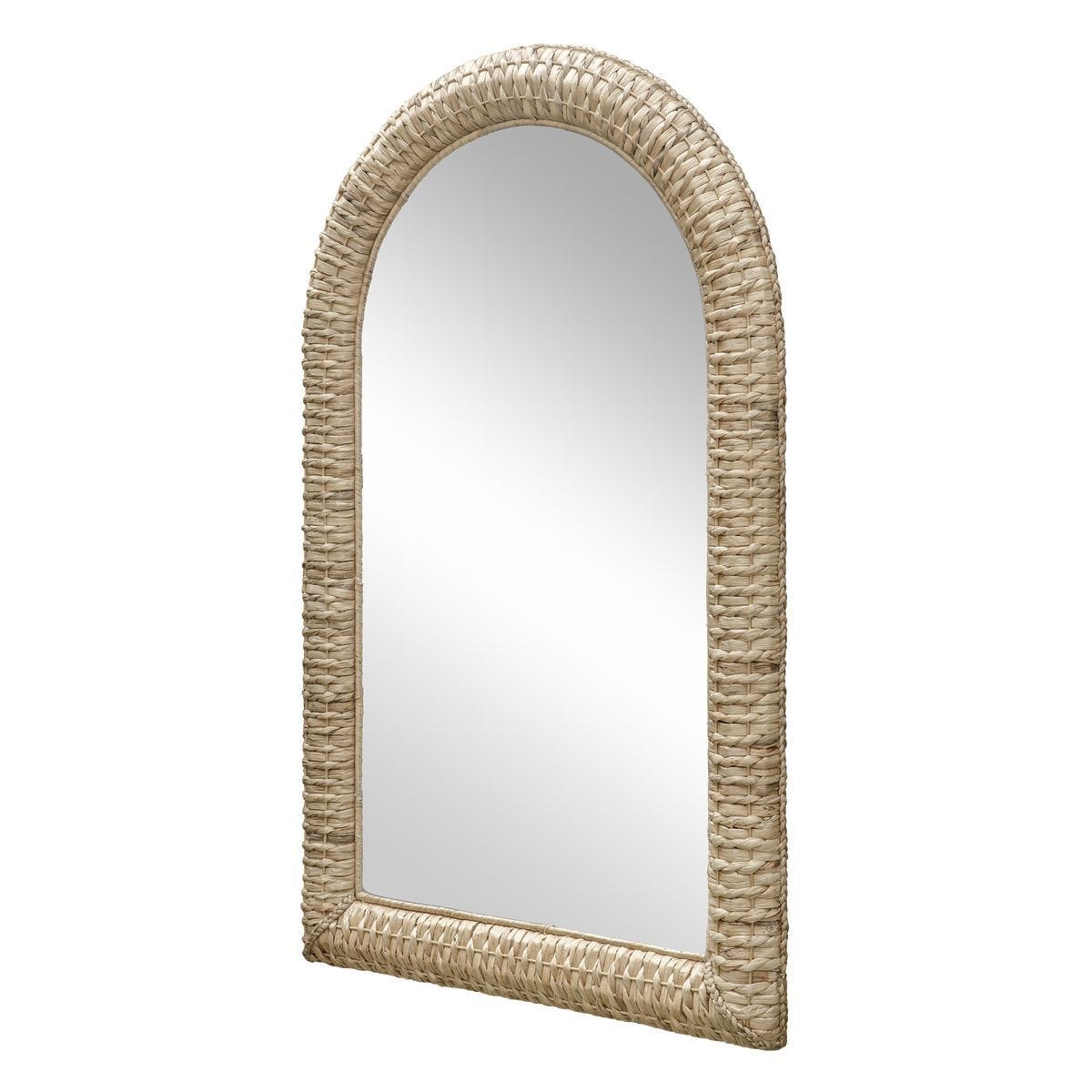 Twisted Seagrass Arch Mirror - modern mirror with sleek design for contemporary interiors | Image 2 | InSTYLE Home & Rugs