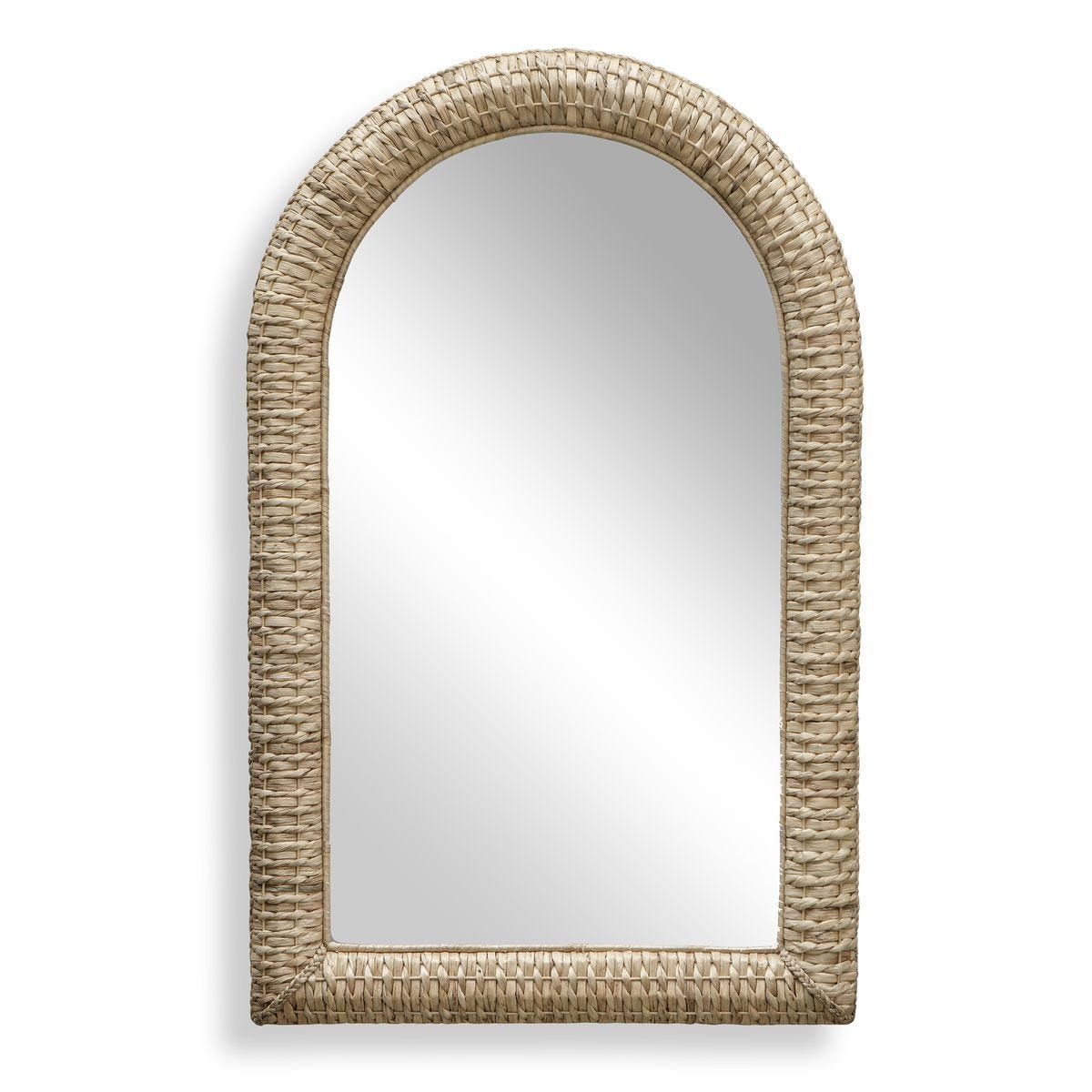 Twisted Seagrass Arch Mirror - modern mirror with sleek design for contemporary interiors | Image 1 | InSTYLE Home & Rugs