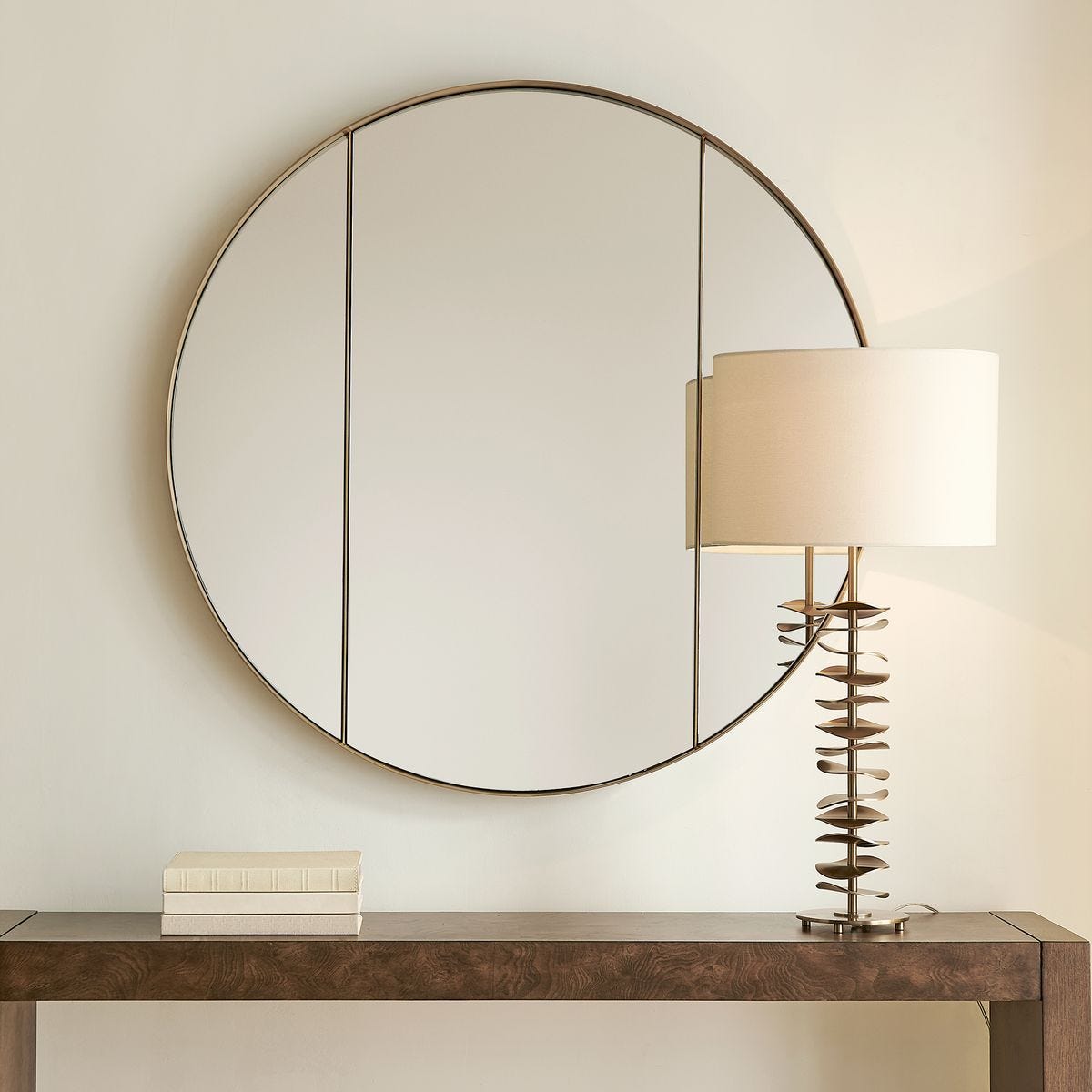 Amram Round Mirror - full-length mirror for creating the illusion of space and light | Image 4 | InSTYLE Home & Rugs