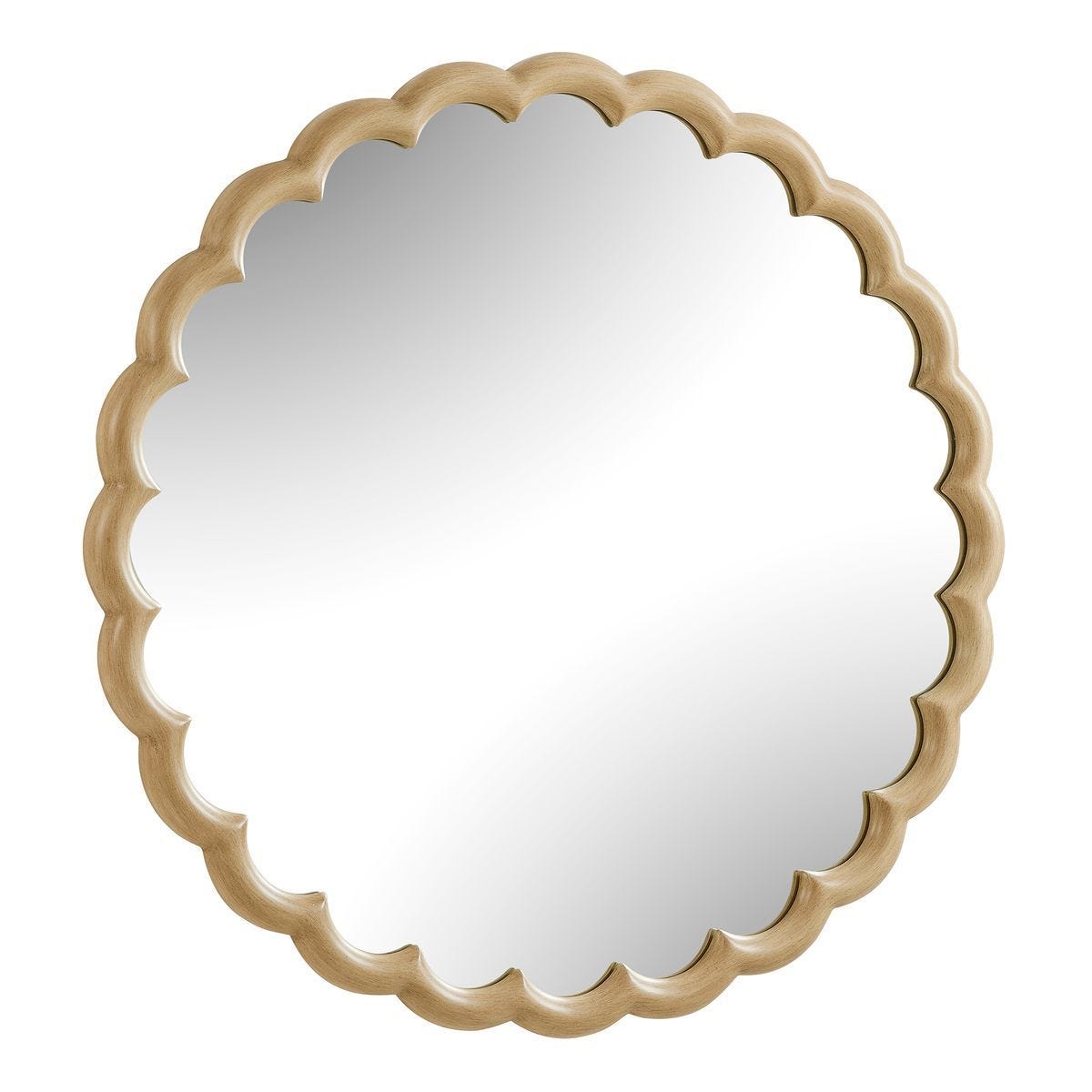 Cerrito Round Mirror, Burnished Ivory - modern mirror with sleek design for contemporary interiors | Image 4 | InSTYLE Home & Rugs