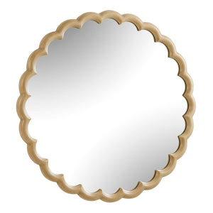 Cerrito Round Mirror, Burnished Ivory - modern mirror with sleek design for contemporary interiors | Image 4 | InSTYLE Home & Rugs