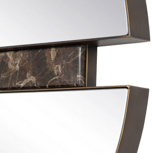 Hanover Round Mirror - elegant mirror for adding style and light to any room | Image 5 | InSTYLE Home & Rugs