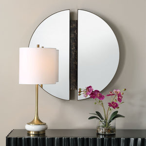 Hanover Round Mirror - elegant mirror for adding style and light to any room | Image 1 | InSTYLE Home & Rugs