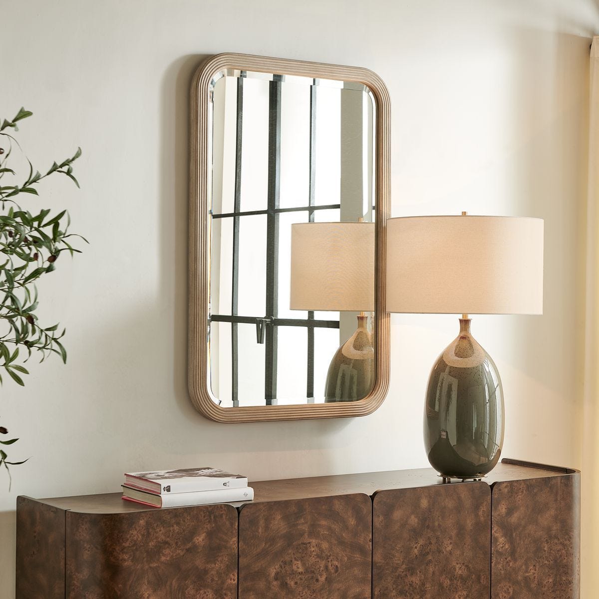 Emari Mirror - modern mirror with sleek design for contemporary interiors | Image 3 | InSTYLE Home & Rugs