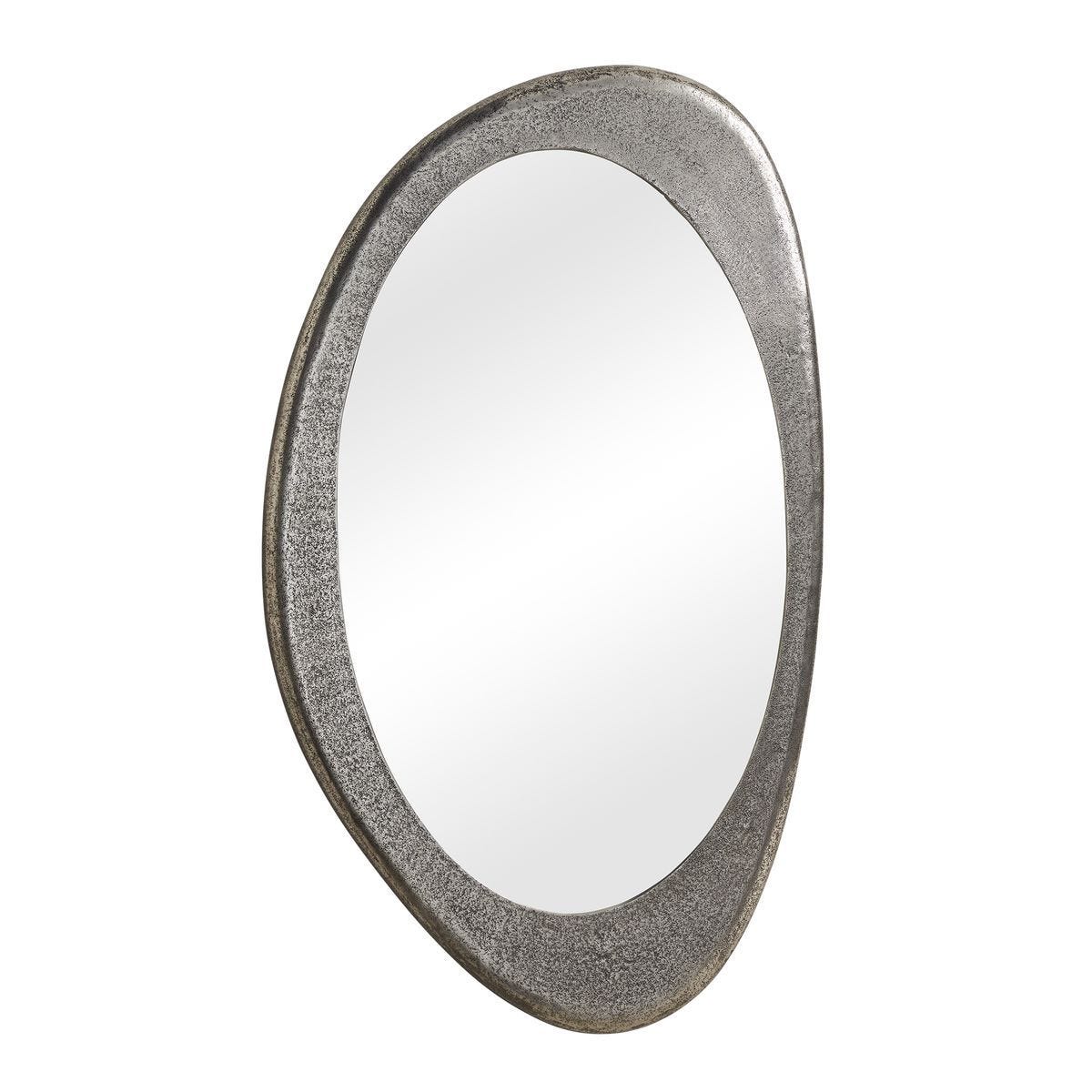 Schiller Oval Mirror - modern mirror with sleek design for contemporary interiors | Image 3 | InSTYLE Home & Rugs