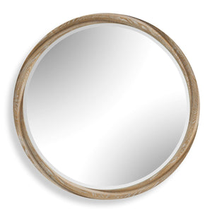Landry Round Mirror - modern mirror with sleek design for contemporary interiors | Image 1 | InSTYLE Home & Rugs