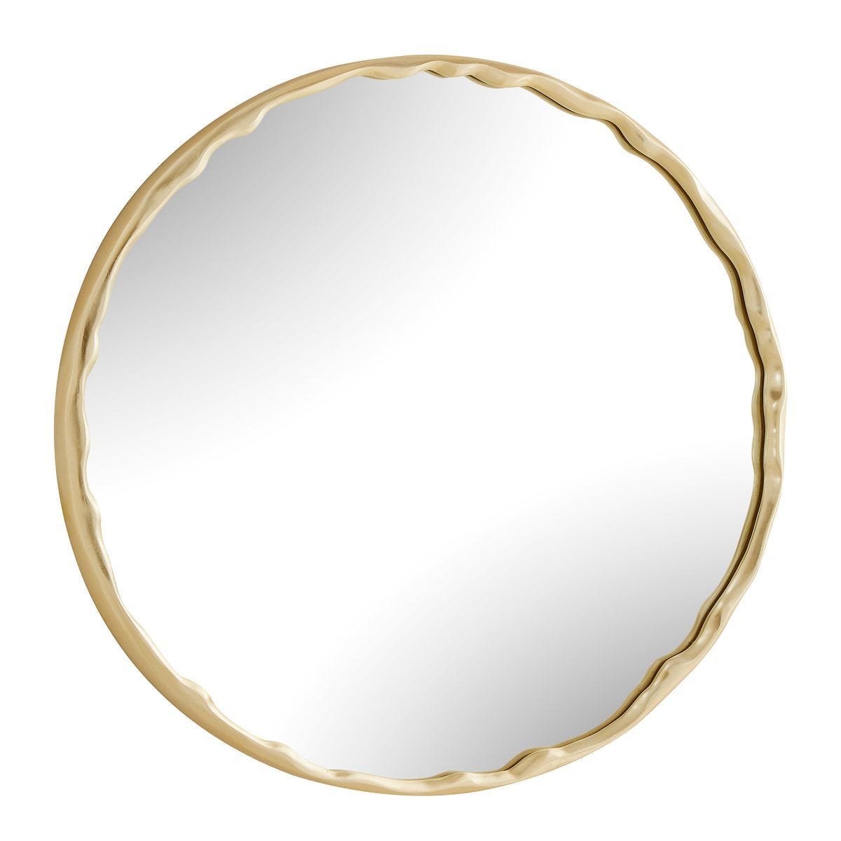 Crinkle Round Mirror - full-length mirror for creating the illusion of space and light | Image 4 | InSTYLE Home & Rugs