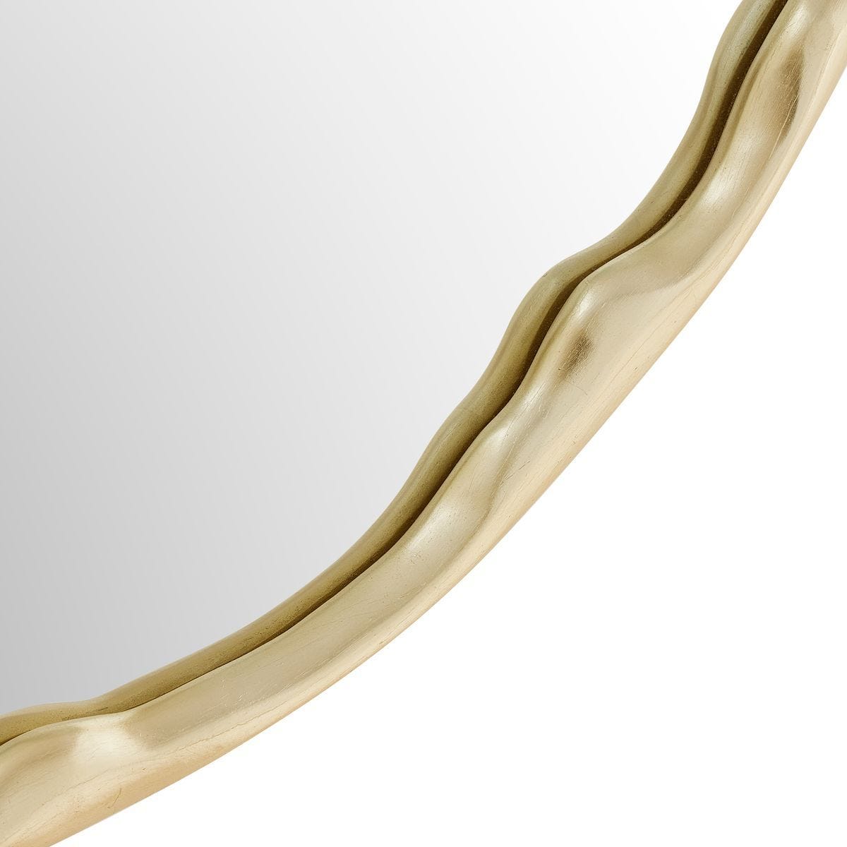 Crinkle Round Mirror - full-length mirror for creating the illusion of space and light | Image 5 | InSTYLE Home & Rugs