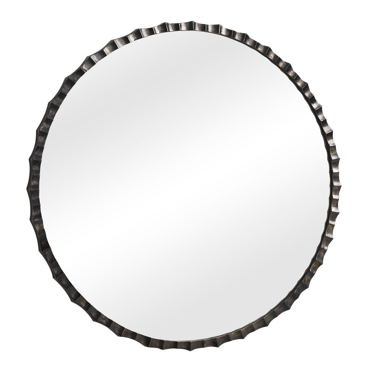 Grander Round Mirror - full-length mirror for creating the illusion of space and light | Image 3 | InSTYLE Home & Rugs