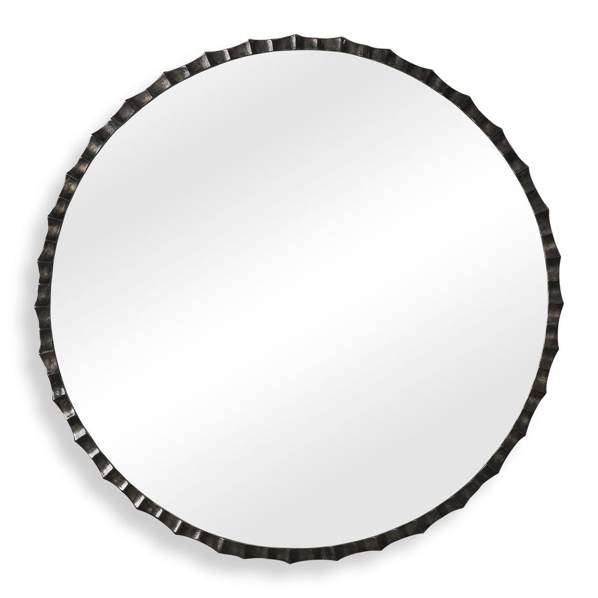 Grander Round Mirror - full-length mirror for creating the illusion of space and light | Image 2 | InSTYLE Home & Rugs