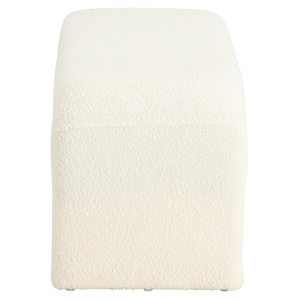 WHITE BOUCLE BENCH - perfect for entryways or patios | Image 3 | InSTYLE Home & Rugs