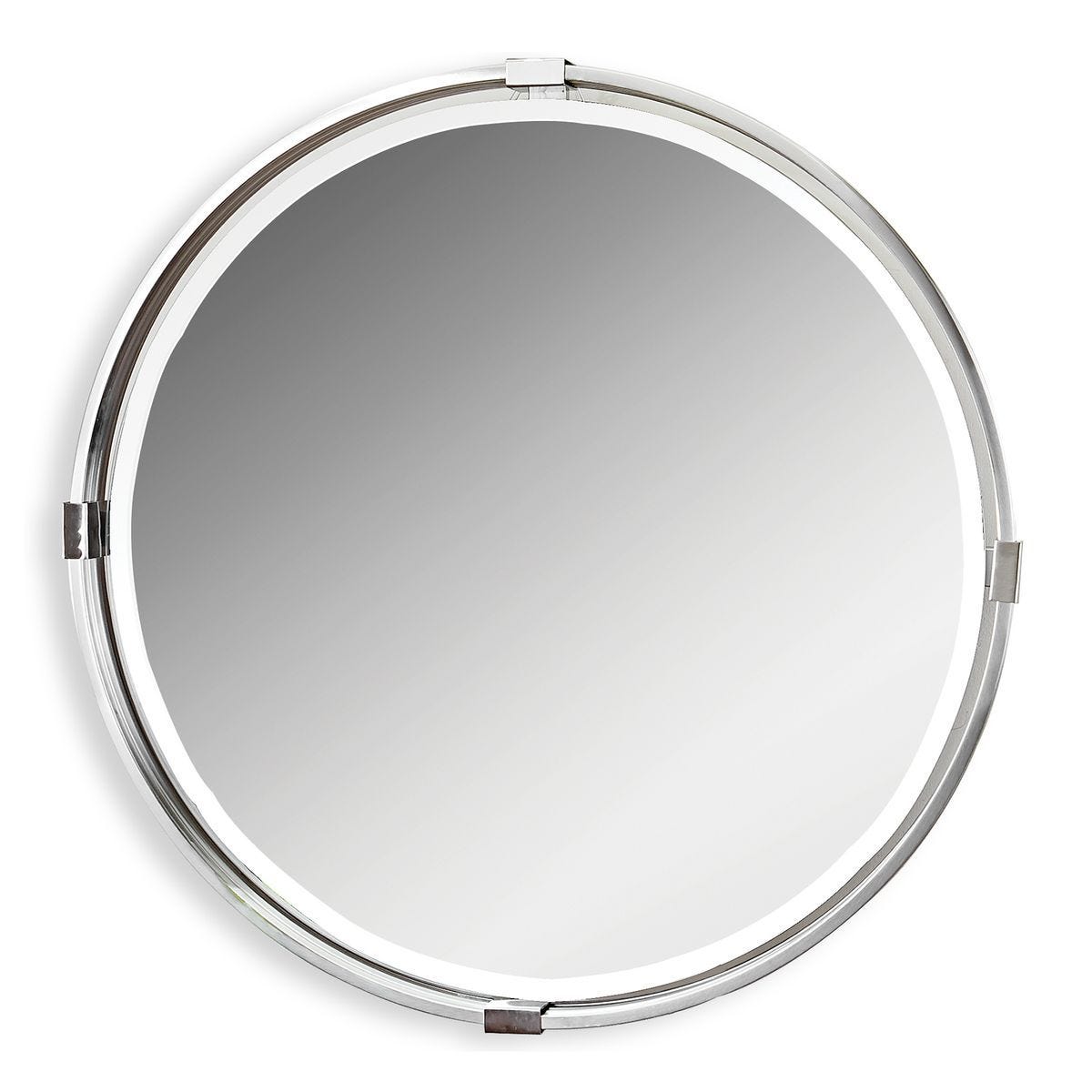 Tazlina Round Mirror - available in various shapes, sizes, and frame styles | Image 2 | InSTYLE Home & Rugs