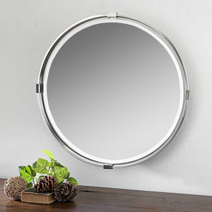 Tazlina Round Mirror - available in various shapes, sizes, and frame styles | Image 4 | InSTYLE Home & Rugs