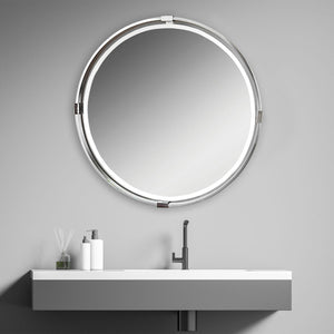 Tazlina Round Mirror - available in various shapes, sizes, and frame styles | Image 3 | InSTYLE Home & Rugs