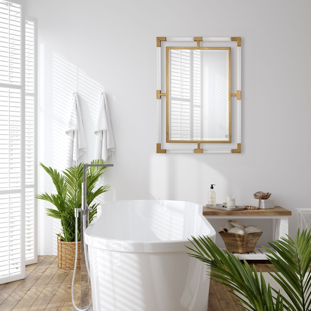 Balkan Mirror - perfect for enhancing light and creating a sense of space | Image 1 | InSTYLE Home & Rugs