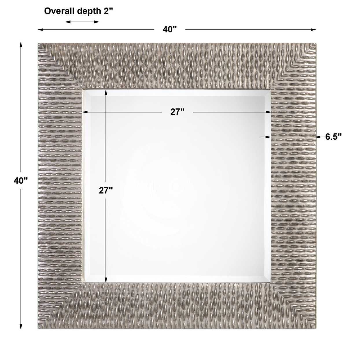 Cressida Square Mirror - perfect for enhancing light and creating a sense of space | Image 4 | InSTYLE Home & Rugs