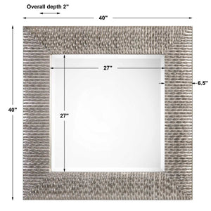 Cressida Square Mirror - perfect for enhancing light and creating a sense of space | Image 4 | InSTYLE Home & Rugs