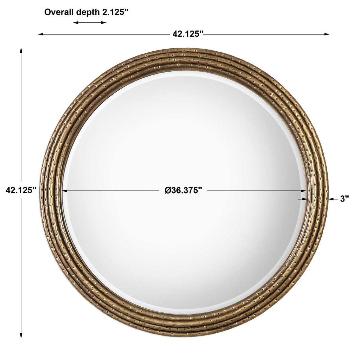 Spera Round Mirror - perfect for enhancing light and creating a sense of space | Image 5 | InSTYLE Home & Rugs
