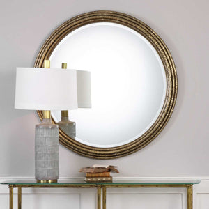 Spera Round Mirror - perfect for enhancing light and creating a sense of space | Image 3 | InSTYLE Home & Rugs