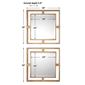 Allick Square Mirrors, S/2 - available in various shapes, sizes, and frame styles | Image 5 | InSTYLE Home & Rugs