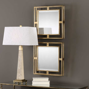 Allick Square Mirrors, S/2 - available in various shapes, sizes, and frame styles | Image 3 | InSTYLE Home & Rugs