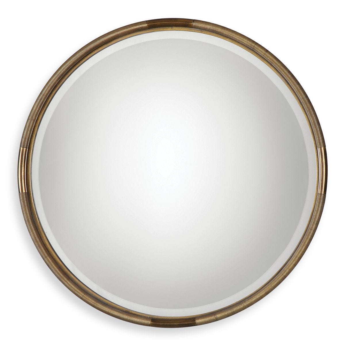 Finnick Round Mirror - perfect for enhancing light and creating a sense of space | Image 2 | InSTYLE Home & Rugs
