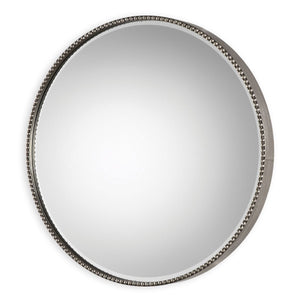 Stefania Round Mirror - elegant mirror for adding style and light to any room | Image 2 | InSTYLE Home & Rugs