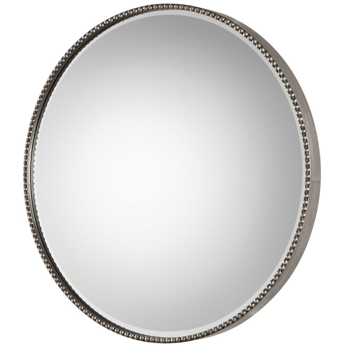 Stefania Round Mirror - elegant mirror for adding style and light to any room | Image 5 | InSTYLE Home & Rugs