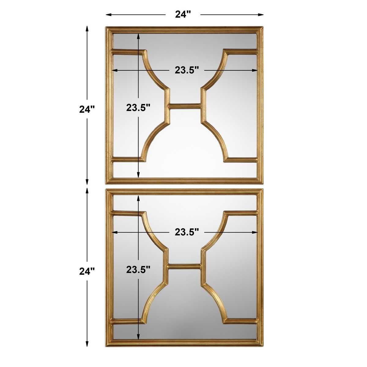 Misa Square Mirrors, S/2 - perfect for enhancing light and creating a sense of space | Image 4 | InSTYLE Home & Rugs