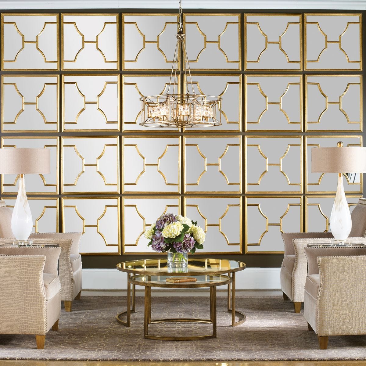 Misa Square Mirrors, S/2 - perfect for enhancing light and creating a sense of space | Image 1 | InSTYLE Home & Rugs
