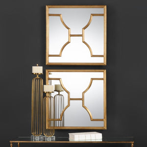 Misa Square Mirrors, S/2 - perfect for enhancing light and creating a sense of space | Image 3 | InSTYLE Home & Rugs