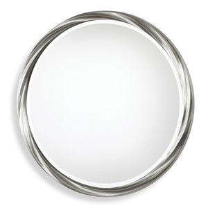 Orion Round Mirror - modern mirror with sleek design for contemporary interiors | Image 2 | InSTYLE Home & Rugs