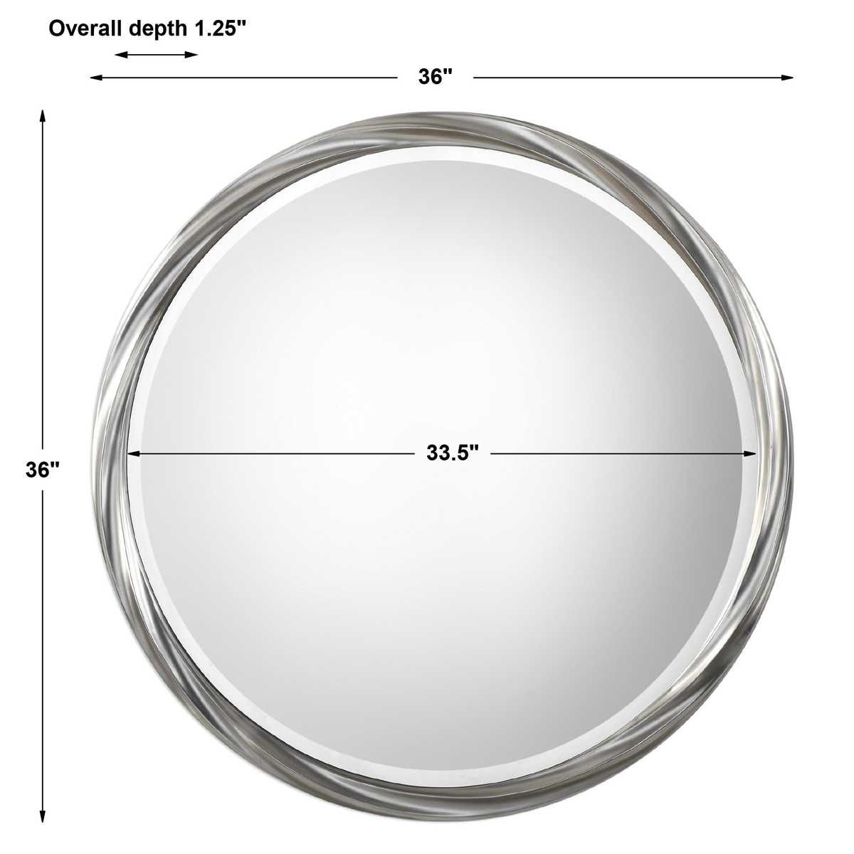 Orion Round Mirror - modern mirror with sleek design for contemporary interiors | Image 6 | InSTYLE Home & Rugs