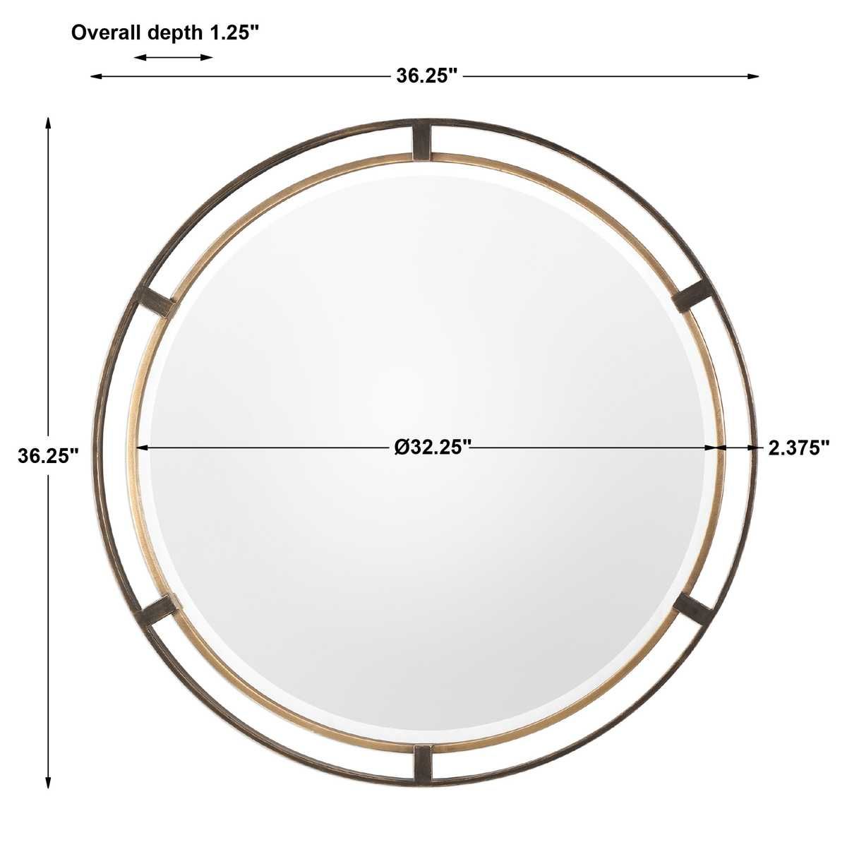 Carrizo Round Mirror - elegant mirror for adding style and light to any room | Image 5 | InSTYLE Home & Rugs
