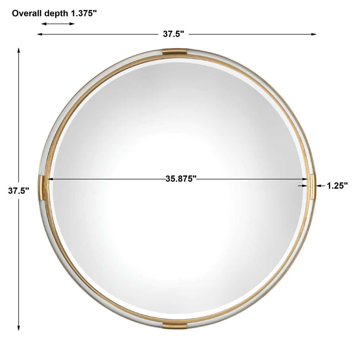 Mackai Round Mirror - modern mirror with sleek design for contemporary interiors | Image 3 | InSTYLE Home & Rugs