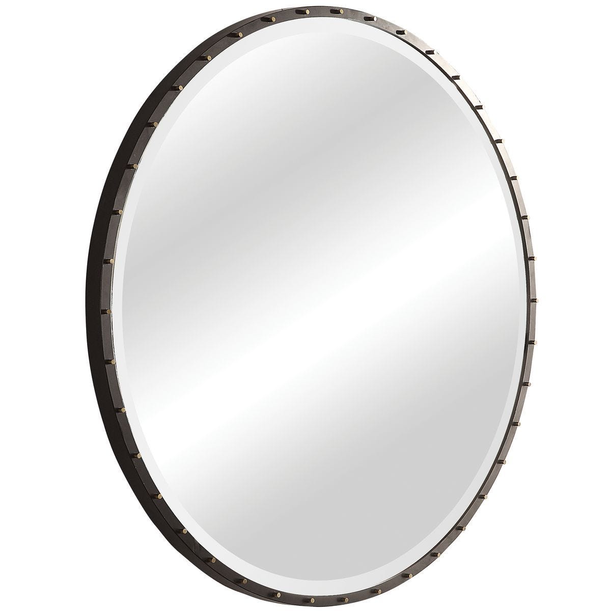 Benedo Round Mirror - modern mirror with sleek design for contemporary interiors | Image 9 | InSTYLE Home & Rugs