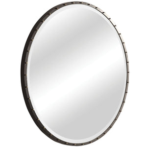 Benedo Round Mirror - modern mirror with sleek design for contemporary interiors | Image 9 | InSTYLE Home & Rugs
