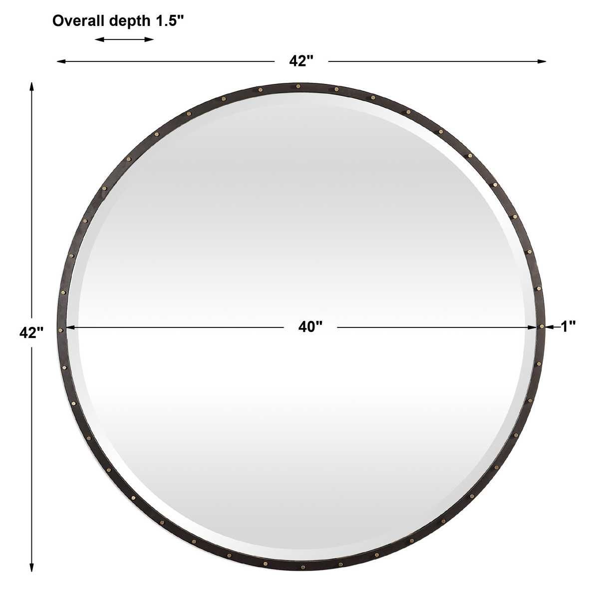 Benedo Round Mirror - modern mirror with sleek design for contemporary interiors | Image 10 | InSTYLE Home & Rugs