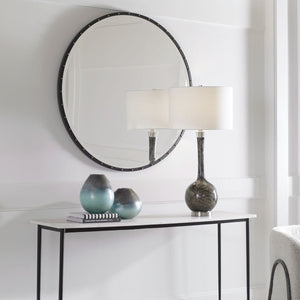 Benedo Round Mirror - modern mirror with sleek design for contemporary interiors | Image 8 | InSTYLE Home & Rugs
