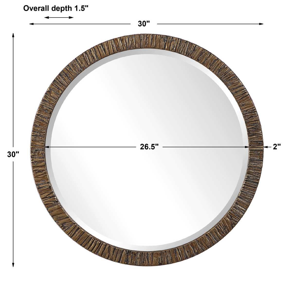 Wayde Round Mirror - full-length mirror for creating the illusion of space and light | Image 5 | InSTYLE Home & Rugs
