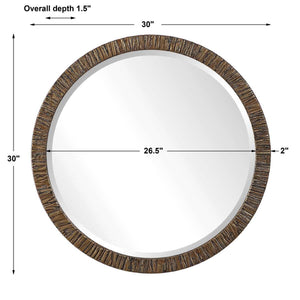 Wayde Round Mirror - full-length mirror for creating the illusion of space and light | Image 5 | InSTYLE Home & Rugs
