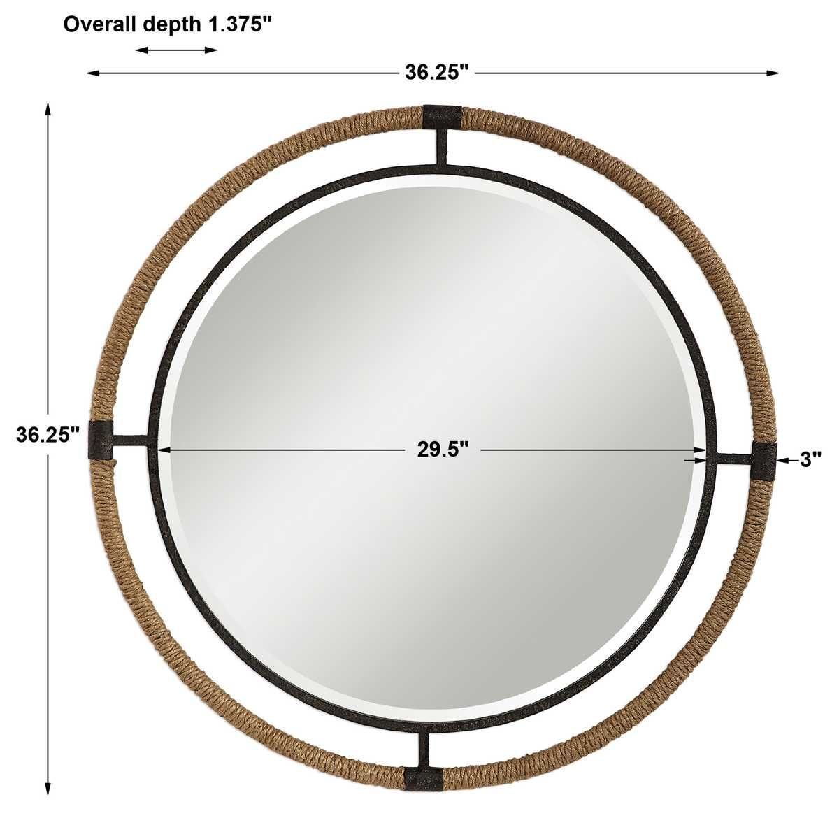 Melville Round Mirror - modern mirror with sleek design for contemporary interiors | Image 5 | InSTYLE Home & Rugs