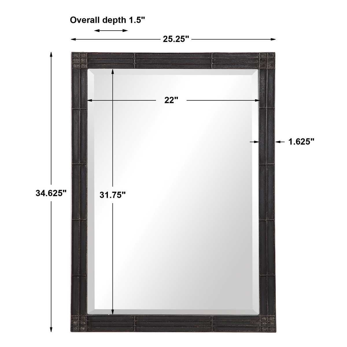 Gower Mirror - modern mirror with sleek design for contemporary interiors | Image 6 | InSTYLE Home & Rugs