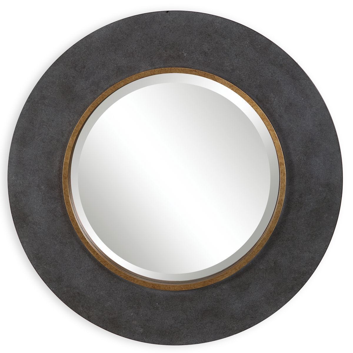 Saul Round Mirror - full-length mirror for creating the illusion of space and light | Image 2 | InSTYLE Home & Rugs