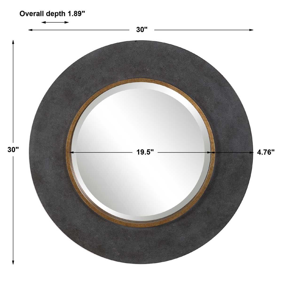 Saul Round Mirror - full-length mirror for creating the illusion of space and light | Image 6 | InSTYLE Home & Rugs