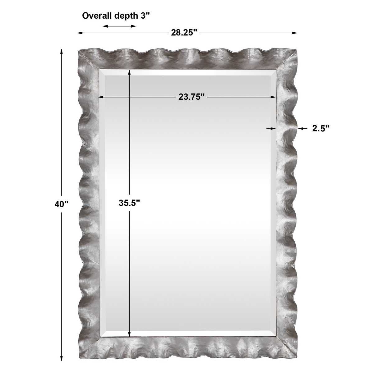 Haya Mirror - modern mirror with sleek design for contemporary interiors | Image 6 | InSTYLE Home & Rugs