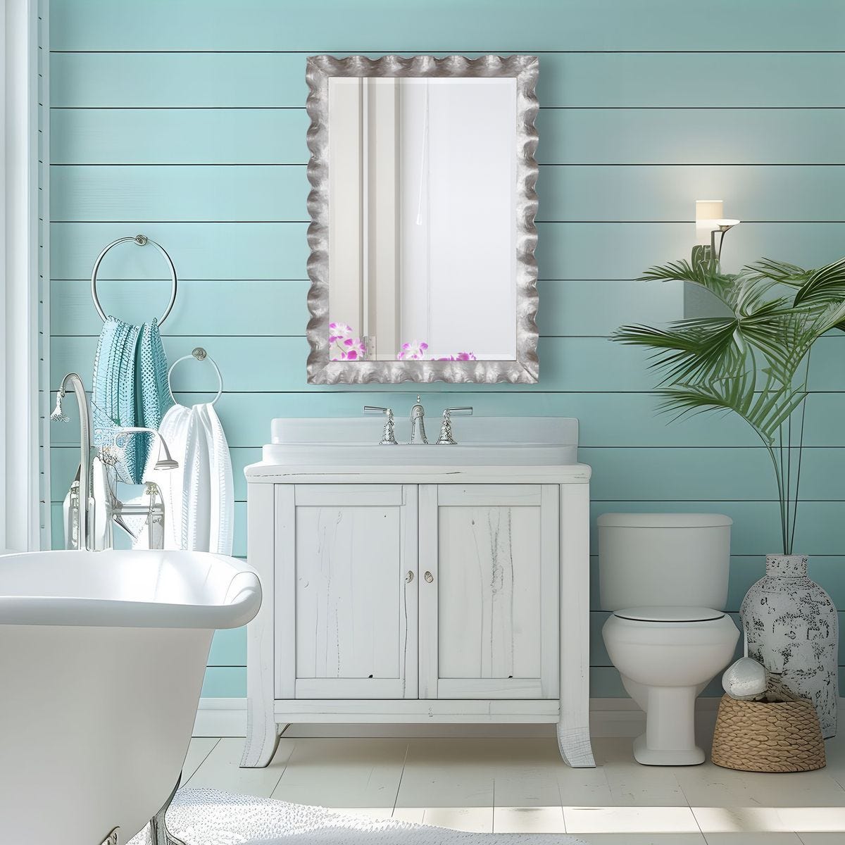 Haya Mirror - modern mirror with sleek design for contemporary interiors | Image 1 | InSTYLE Home & Rugs