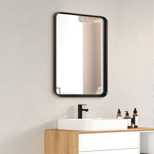 Crofton Vanity Mirror, Black - elegant mirror for adding style and light to any room | Image 3 | InSTYLE Home & Rugs